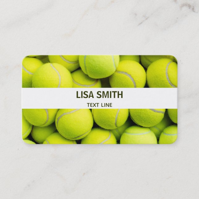Tarjeta De Visita Entrenador de tenis (Anverso)