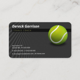 Tarjeta De Visita Entrenador de tenis   Lecciones sobre prácticas d