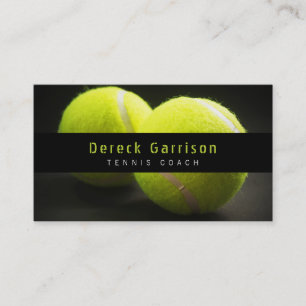Tarjeta De Visita Entrenador de tenis   Lecciones sobre prácticas de