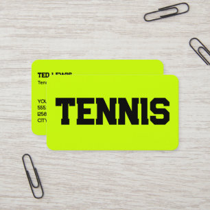 Tarjeta De Visita Entrenador de tenis QR