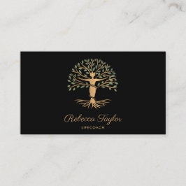 Tarjeta De Visita entrenador de vida árbol de terapeuta de la vida y