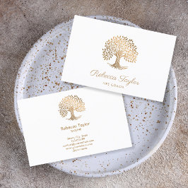 Tarjeta De Visita entrenador de vida árbol de terapeuta de la vida y