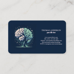 Tarjeta De Visita Entrenador de Vida de Bienestar del Árbol de la Vi