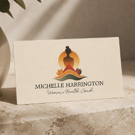 Tarjeta De Visita Entrenador de Vida de Gracia Meditativa Cuidado de