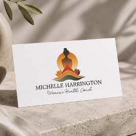 Tarjeta De Visita Entrenador de Vida de Gracia Meditativa Cuidado de