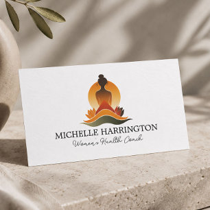 Tarjeta De Visita Entrenador de Vida de Gracia Meditativa Cuidado de