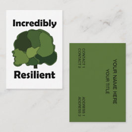 Tarjeta De Visita Entrenador de Vida Inspirador Resiliente Árbol de