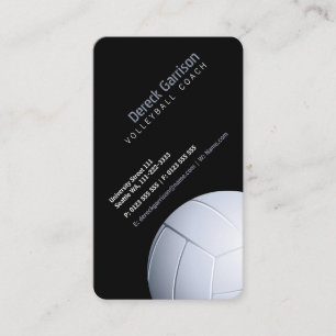 Tarjeta De Visita Entrenador de voleibol   Lecciones sobre práctica