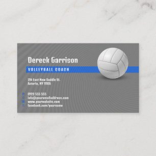 Tarjeta De Visita Entrenador de voleibol Lecciones sobre prácticas