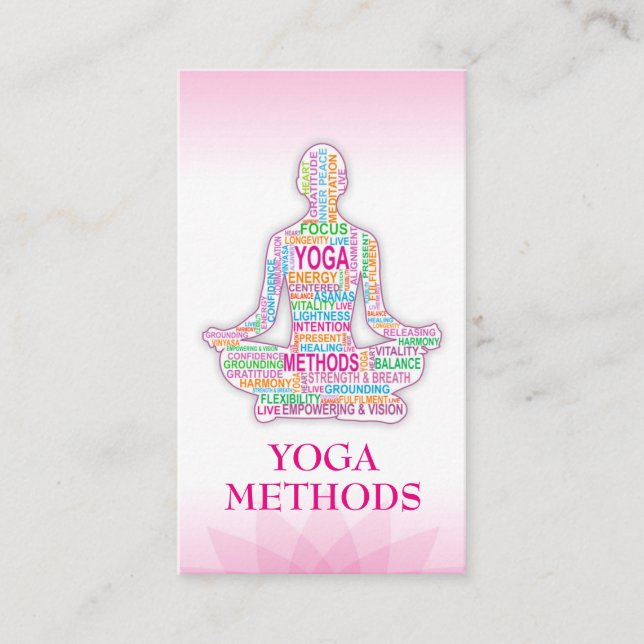 Tarjeta De Visita Entrenador de YOGA (Anverso)