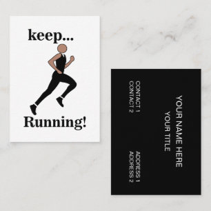 Tarjeta De Visita Entrenador del atleta de Runner
