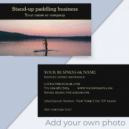 Tarjeta De Visita Entrenador del entrenador SUP de remo