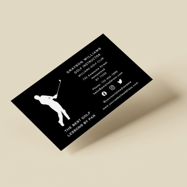 Tarjeta De Visita Entrenador deportivo de medios sociales Instructor (Subido por el creador)