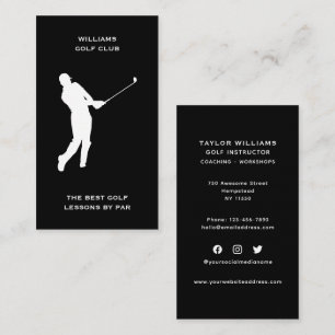 Tarjeta De Visita Entrenador deportivo masculino de medios sociales
