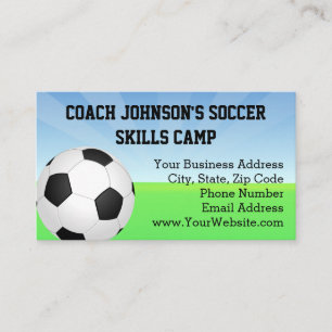 Tarjeta De Visita Entrenador deportivo Sunny Day Ball