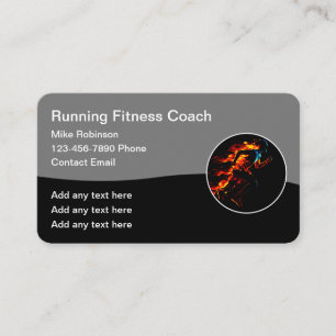 Tarjeta De Visita Entrenador Genial de Triatlón y Fitness