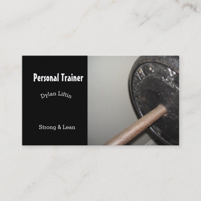 Tarjeta De Visita Entrenador Personal (Anverso)