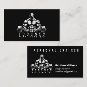 Tarjeta De Visita Entrenador personal: