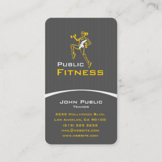 Tarjeta De Visita Entrenador personal Aerobic Fitness