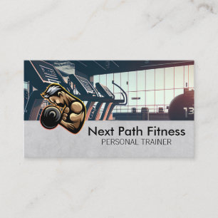 Tarjeta De Visita Entrenador Personal Centro de Fitness Salud