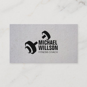 Tarjeta De Visita Entrenador personal con el logotipo moderno de Dum
