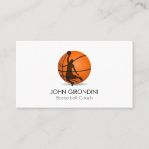 Tarjeta De Visita Entrenador personal de entrenador de básquetbol mo