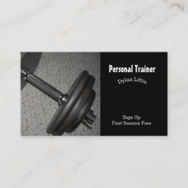 Tarjeta De Visita Entrenador personal de fitness