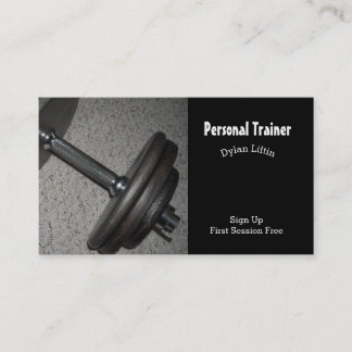 Tarjeta De Visita Entrenador Personal de Fitness