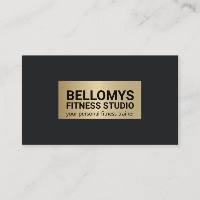 Tarjeta De Visita Entrenador personal de fitness (Anverso)