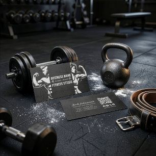 Tarjeta De Visita Entrenador personal de fitness Bodybuilding Gym Ba