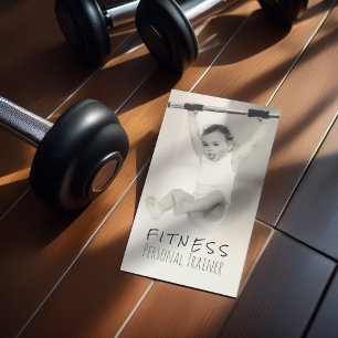 Tarjeta De Visita Entrenador personal de fitness de bebé adorable bl