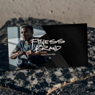 Tarjeta De Visita Entrenador Personal de Fitness Deportivo Moderno y