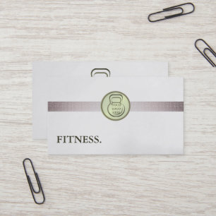 Tarjeta De Visita Entrenador Personal de Fitness Moderno