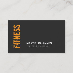 Tarjeta De Visita Entrenador Personal de Fitness Moderno Minimalista