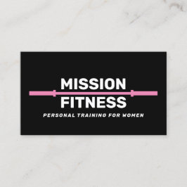 Tarjeta De Visita Entrenador personal de fitness para mujeres de col