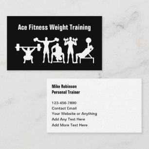 Tarjeta De Visita Entrenador Personal de Fitness y Coach