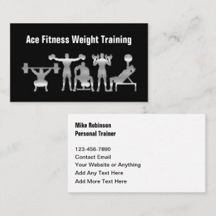 Tarjeta De Visita Entrenador Personal de Fitness y Coach