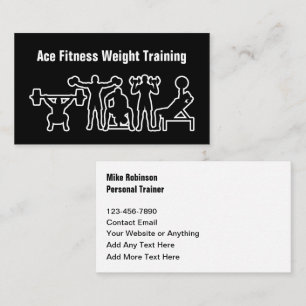 Tarjeta De Visita Entrenador Personal de Fitness y Coach