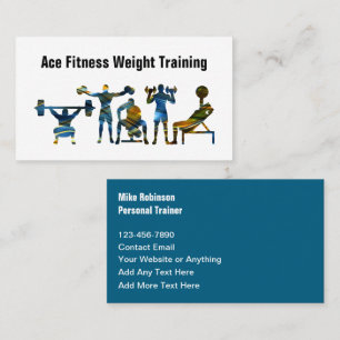 Tarjeta De Visita Entrenador Personal de Fitness y Coach Más Genial