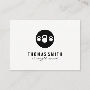 Tarjeta De Visita Entrenador personal de Kettle Bell