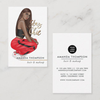 Tarjeta De Visita Entrenador personal de moda Swag Boser