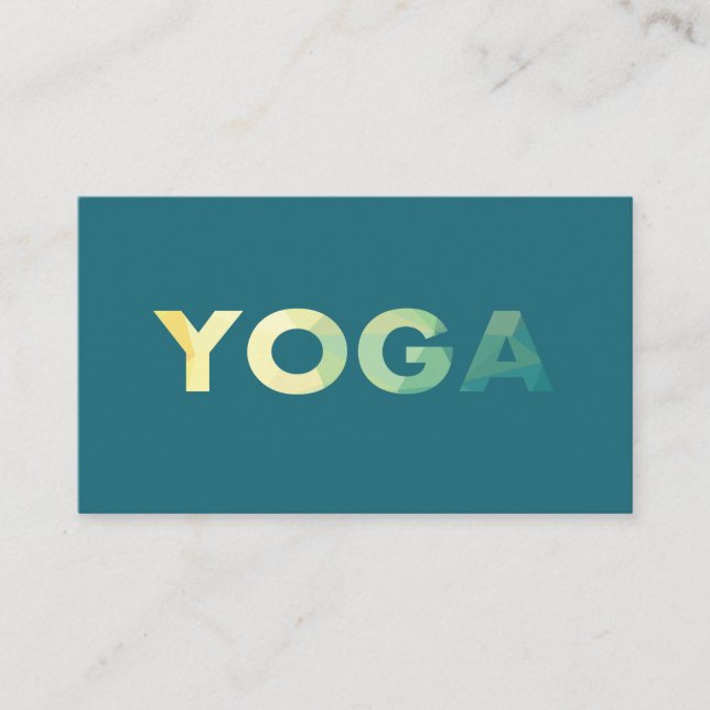 Tarjeta De Visita Entrenador personal de Yoga Mandala (Anverso)