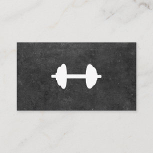 Tarjeta De Visita Entrenador personal Dumbbell (pizarra)