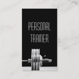 Tarjeta De Visita Entrenador personal, ejercicio, gimnasio