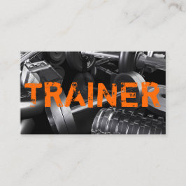 Tarjeta De Visita Entrenador Personal Ejercicio Gimnasio Negocio de 