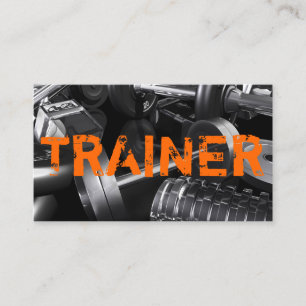 Tarjeta De Visita Entrenador Personal Ejercicio Gimnasio Negocio de 