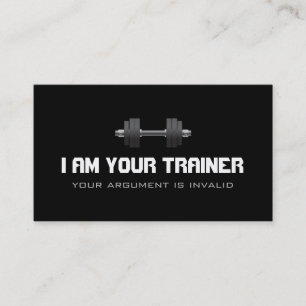 Tarjeta De Visita Entrenador Personal Ejercicio Gimnasio Negocio de 