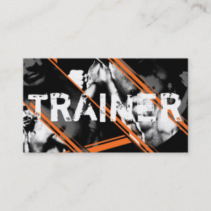Tarjeta De Visita Entrenador Personal Ejercicio Gimnasio Negocio de 