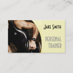 Tarjeta De Visita Entrenador Personal Ejercicio Gimnasio Negocio de