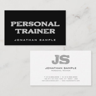 Tarjeta De Visita Entrenador personal entrenador profesional moderno